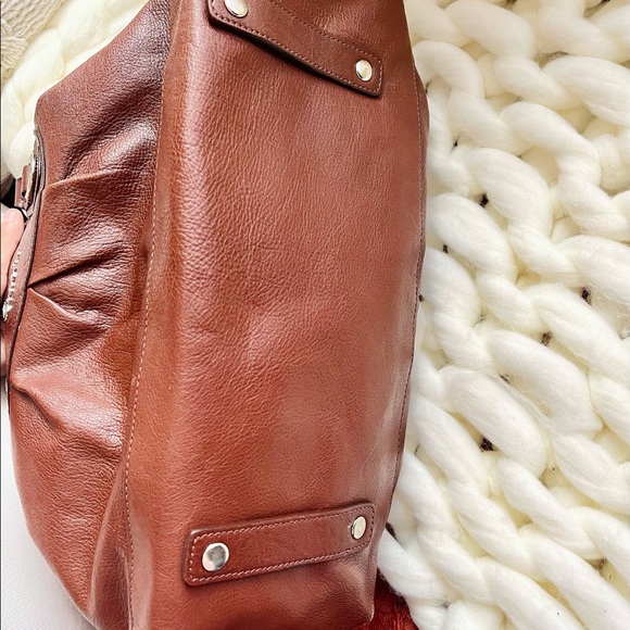 Coach Brown Wedge Genuine Leather Satchel✨ - Picture 2 of 7